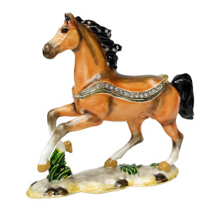 Шкатулка под Фаберже "Лошадь" №SBP3799K1