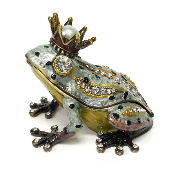 Шкатулка под Фаберже "Лягушка-царевна" №BP927B2 Шкатулка под Фаберже "Лягушка-царевна" №BP927B2