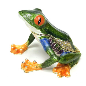 Шкатулка под Фаберже "Лягушка" №SBP3825K1