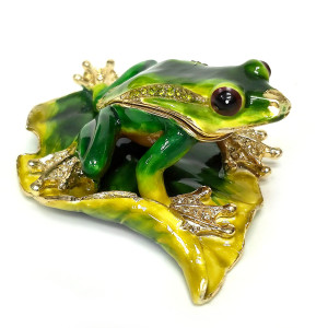 Шкатулка под Фаберже "Лягушка" №SBP3829K1
