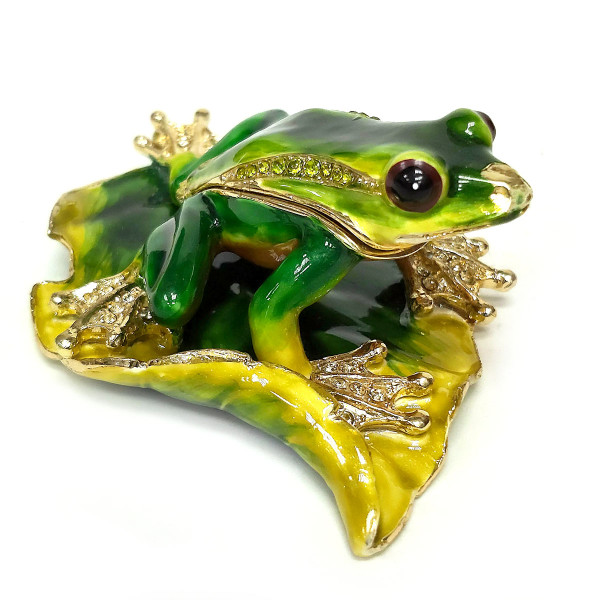 Шкатулка под Фаберже "Лягушка" №SBP3829K1 Шкатулка под Фаберже "Лягушка" №SBP3829K1