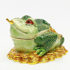 Шкатулка под Фаберже "Денежная Жаба" №BP803K2