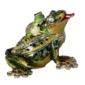 Шкатулка под Фаберже "Лягушка на охоте" №BP465K1