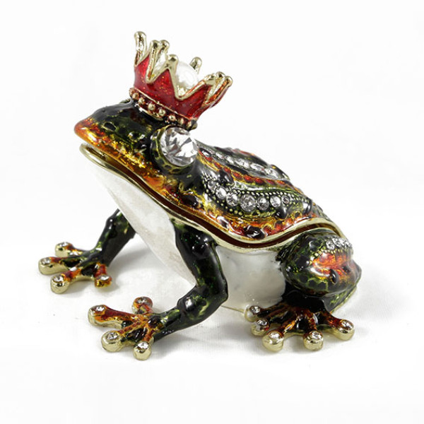 Шкатулка под Фаберже "Лягушка-царевна" №BP927K1 Шкатулка под Фаберже "Лягушка-царевна" №BP927K1