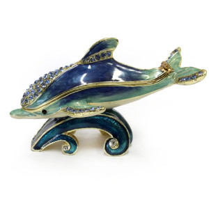 Шкатулка под Фаберже "Дельфин" №BP691K1