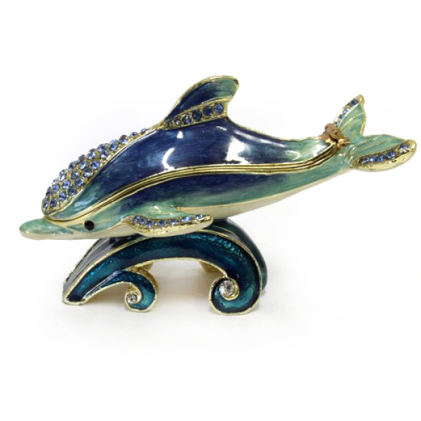 Шкатулка под Фаберже "Дельфин" №BP691K1 Шкатулка под Фаберже "Дельфин" №BP691K1