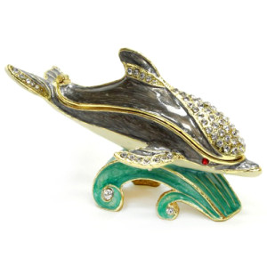 Шкатулка под Фаберже "Дельфин" №BP691K2