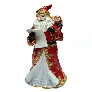 Шкатулка под Фаберже "Дед мороз" №BP3162K1