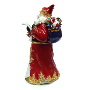 Шкатулка под Фаберже "Дед мороз" №BP3162K1