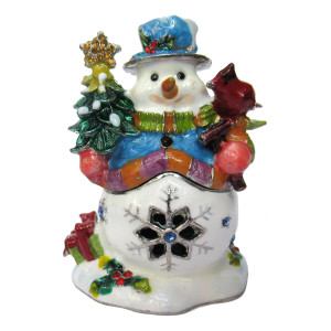 Шкатулка под Фаберже "Снеговик" №BP1280P1