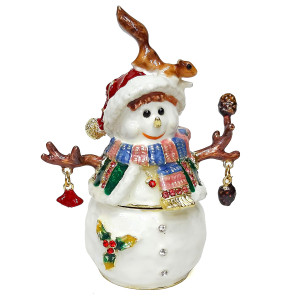 Шкатулка под Фаберже "Снеговик" №SBP3790K1