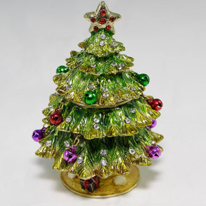 Шкатулка под Фаберже "Елка" №BP1018K1