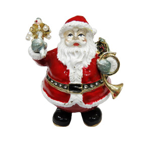 Шкатулка под Фаберже "Дед мороз" №BP428K1