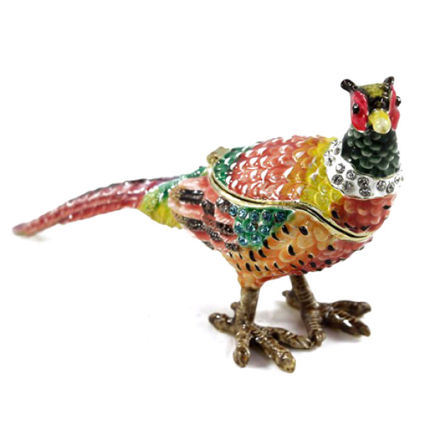 Шкатулка под Фаберже "Фазан" №BP1481K1 Шкатулка под Фаберже "Фазан" №BP1481K1