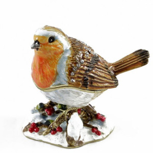 Шкатулка под Фаберже "Снегирь" №BP1976K1