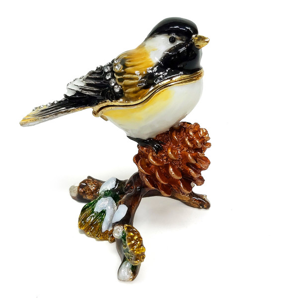 Шкатулка под Фаберже "Снегирь" №BP1452K1 Шкатулка под Фаберже "Снегирь" №BP1452K1