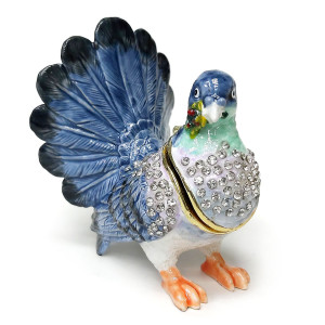 Шкатулка под Фаберже "Голубь" №BP3336K1