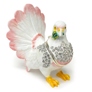 Шкатулка под Фаберже "Голубка" №BP3336S1