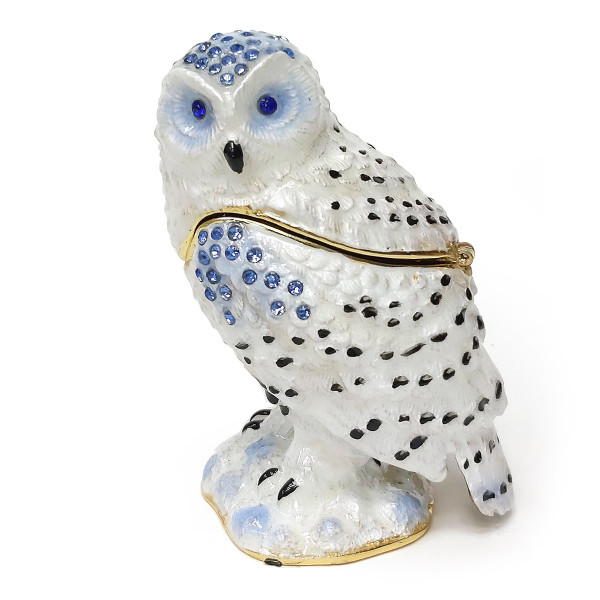 Шкатулка под Фаберже "Сова белая" №BP952K1 Шкатулка под Фаберже "Сова белая" №BP952K1