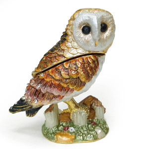 Шкатулка под Фаберже "Сова" №SBP3857K1