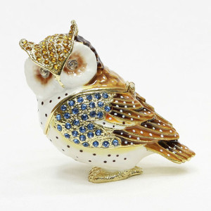 Шкатулка под Фаберже "Филин" №BP69K1