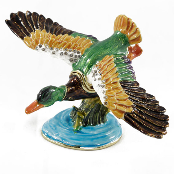 Шкатулка под Фаберже "Утка летит" №BP2265K1 Шкатулка под Фаберже "Утка летит" №BP2265K1