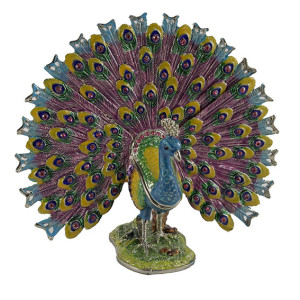 Шкатулка под Фаберже "Павлин" №BP1019P1