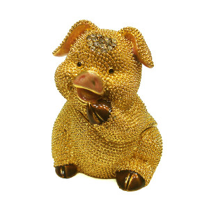 Шкатулка под Фаберже "Свинка" №BP177K1