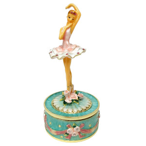 Шкатулка музыкальная под Фаберже "Балерина" №SBP3839K1