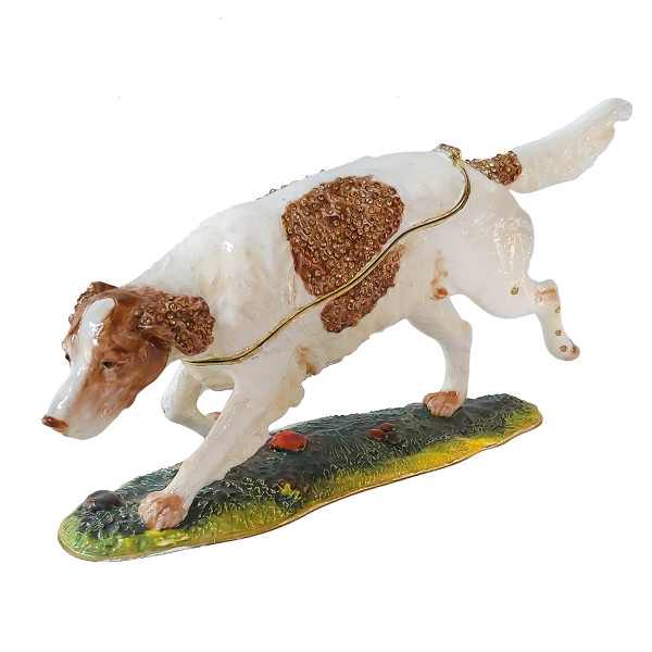 Шкатулка под Фаберже "Собака" №BP2549K1 Шкатулка под Фаберже "Собака" №BP2549K1