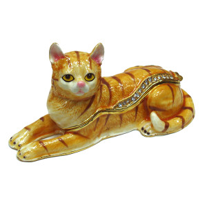 Шкатулка под Фаберже "Рыжий кот" №BP2897K1