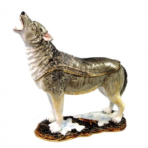 Шкатулка под Фаберже "Волк" №BP2535K1