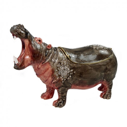 Шкатулка под Фаберже "Бегемот большой" №BP2595K1