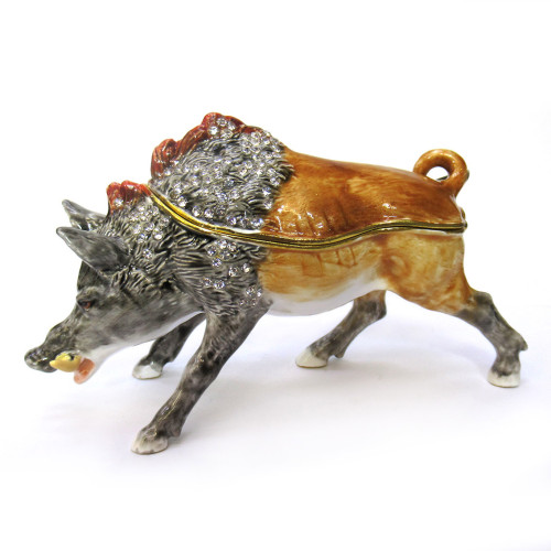 Шкатулка под Фаберже "Дикий Кабан" №BP2592K1