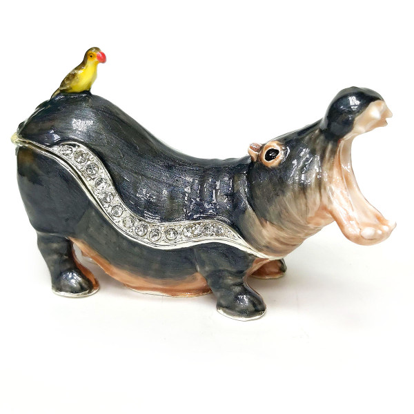 Шкатулка под Фаберже "Бегемот большой" №SBP3842S1 Шкатулка под Фаберже "Бегемот большой" №SBP3842S1