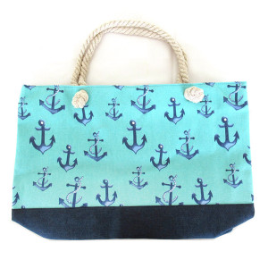 Пляжная сумка текстильная "Якоря" №SUM-17