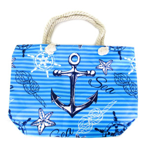 Пляжная сумка текстильная "Якорь" №SUM-25