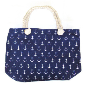 Пляжная сумка текстильная "Якоря" №SUM-26