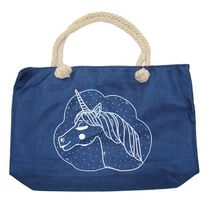 Пляжная сумка текстильная "Единорог" №SUM-4