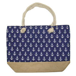 Пляжная сумка текстильная "Якоря малые" №SUM-8