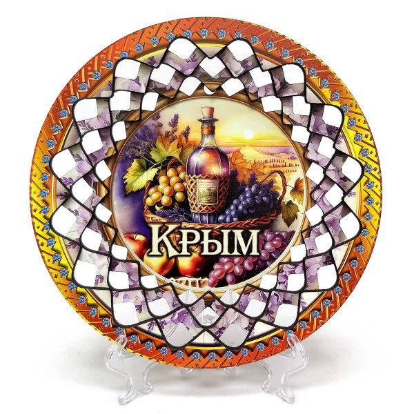 Тарелка из дерева Крым №TK2-1 Тарелка из дерева Крым №TK2-1