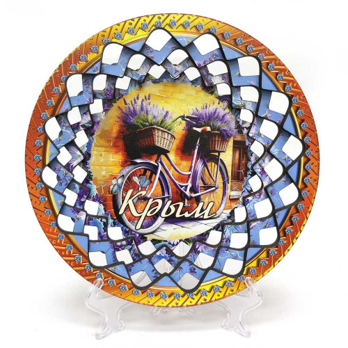 Тарелка из дерева Крым №TK2-7