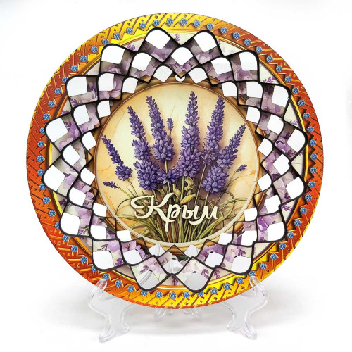 Тарелка из дерева Крым №TK2-8