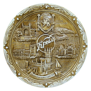 Тарелка из гипса "Крым" №T821