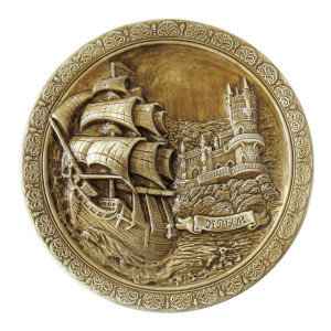 Тарелка из гипса "Крым" №T824-5