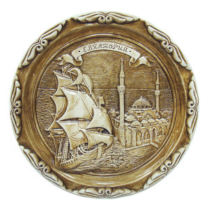 Тарелка из гипса "Евпатория Мечеть Джума-Джами" №T847-4