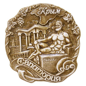 Тарелка из гипса "Евпатория Набережная" №T847-8