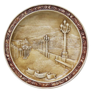 Тарелка из гипса "Ялта" №T516