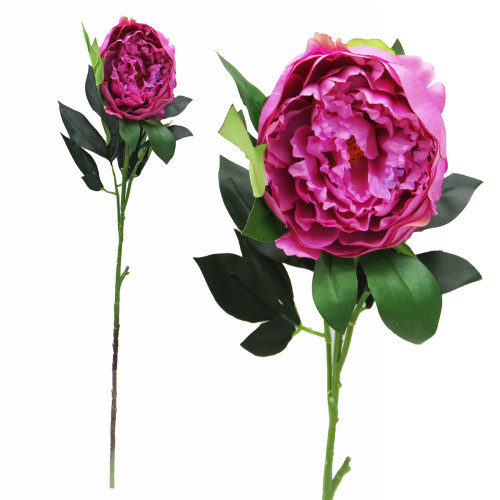 Искусственный цветок для декора "Пион" №0373-06-P