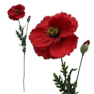 Искусственный цветок для декора "Маки" №0373-07
